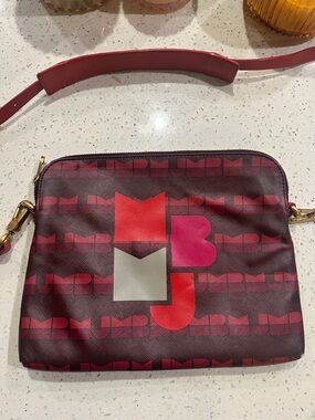 Vintage red crossbody bag.